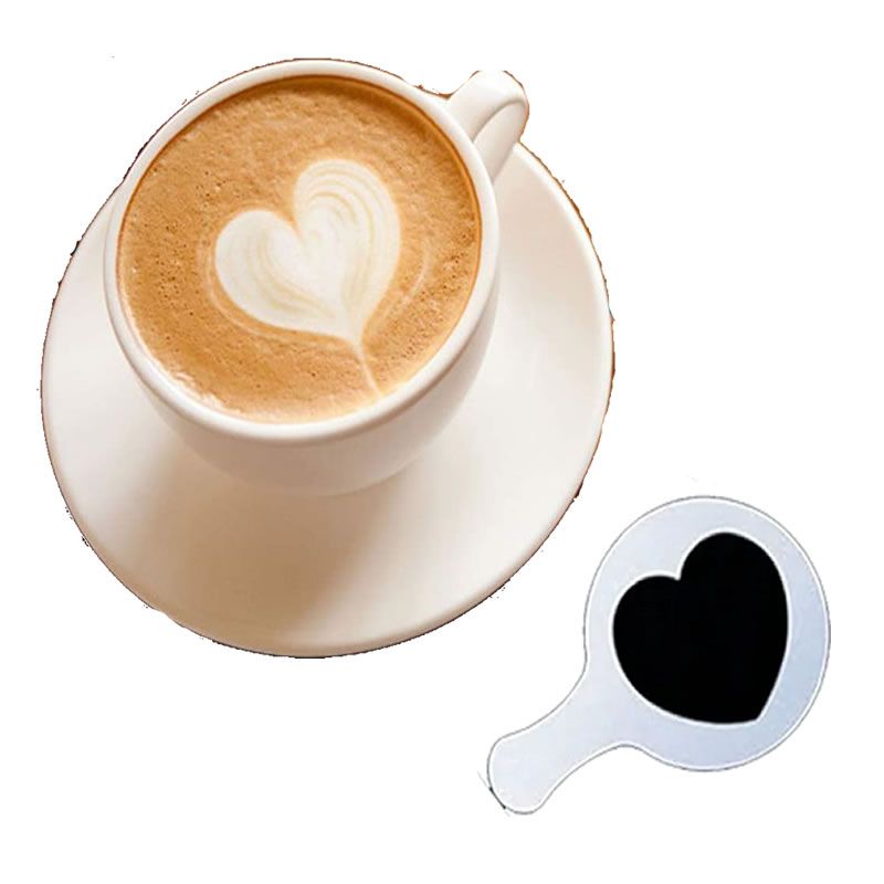 GENERAL - Kit estencil decorar cafe tortas capuchino juego 49 piezas