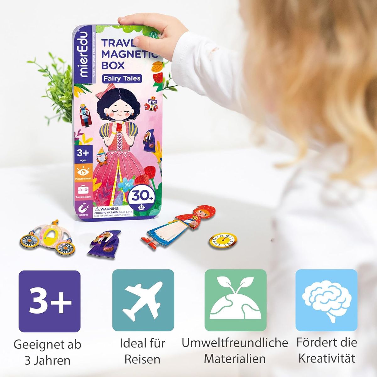 JUGANDO Y EDUCANDO - Juego Didáctico Puzzle Princesas Magnéticos Para Niños