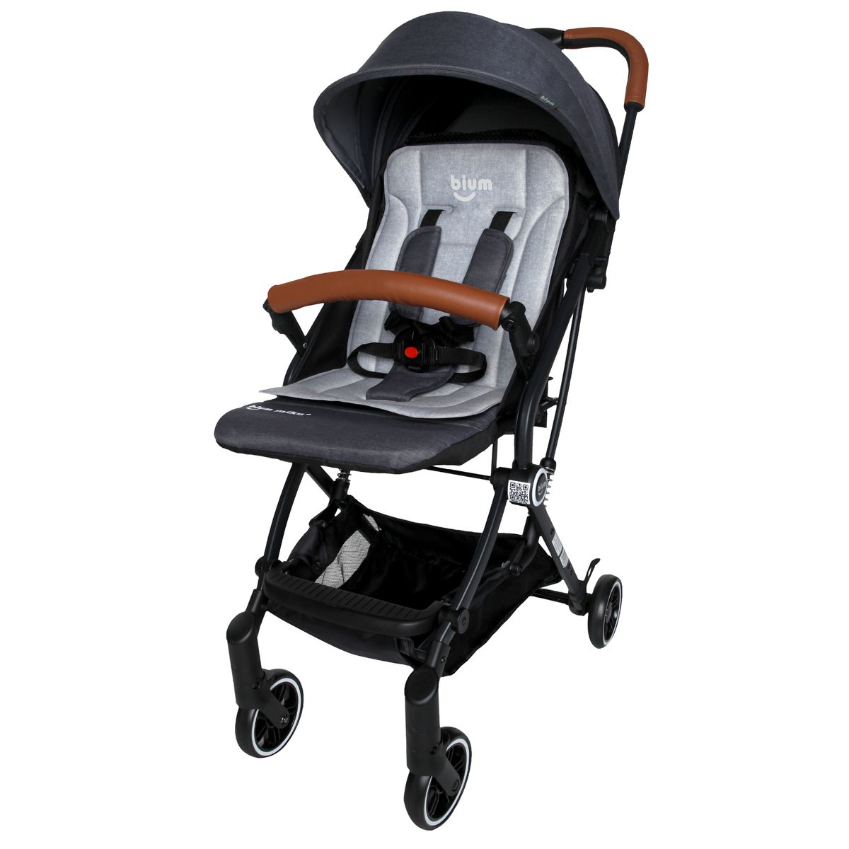 BIUM - Coche Bium Miku Plus Gris - Negro