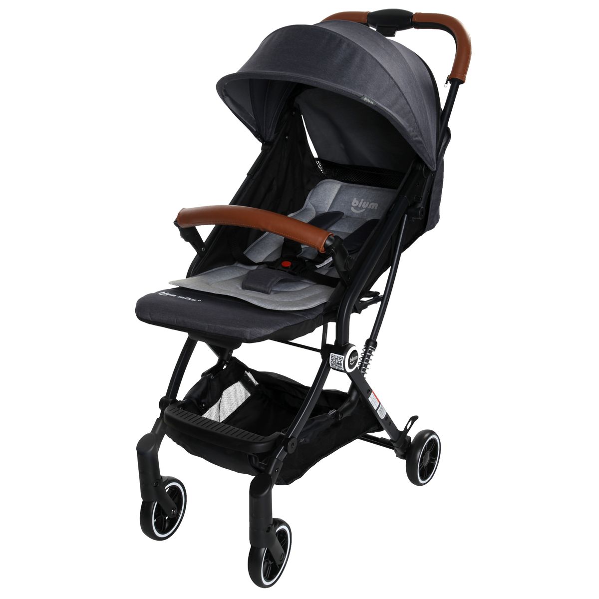 BIUM - Coche Bium Miku Plus Gris - Negro