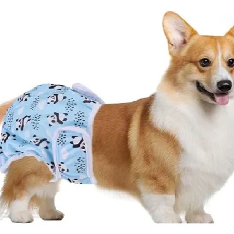 GENERICO - PAÑAL REUTILIZABLE TELA PARA PERRO MASCOTA HEMBRA CELO ORINA