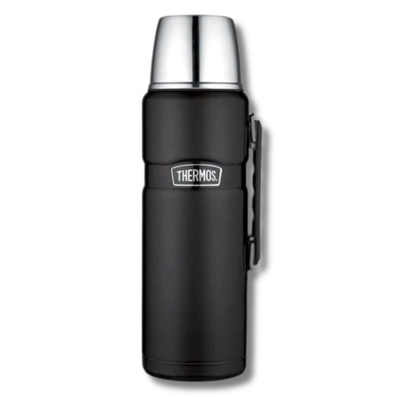 THERMOS - Termo King Negro 12L Acero Inoxidable Conserva Temperatura 24H