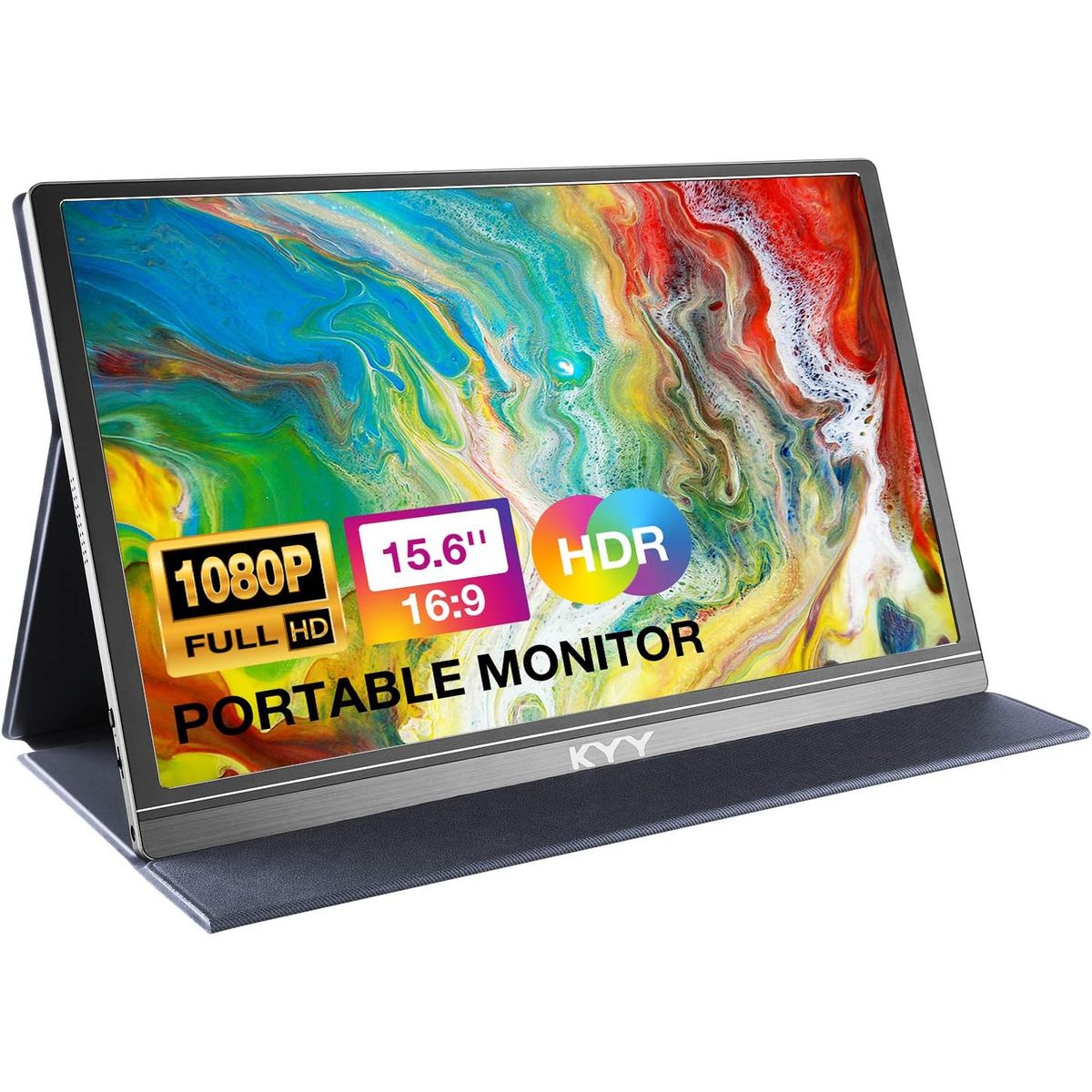 GENERICO - Monitor Portátil - Kyy 15.6 Pulgadas 1080p Fhd Usb-c Monitor