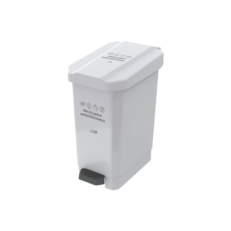 ESTRA - Caneca Pedal 10L Blanca Estra 4-1042672