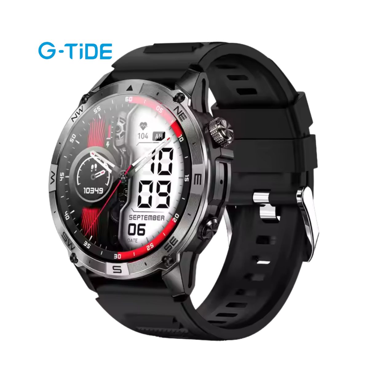MOBULA - Reloj Inteligente G-TIDE R6 Pro Deportivo Negro
