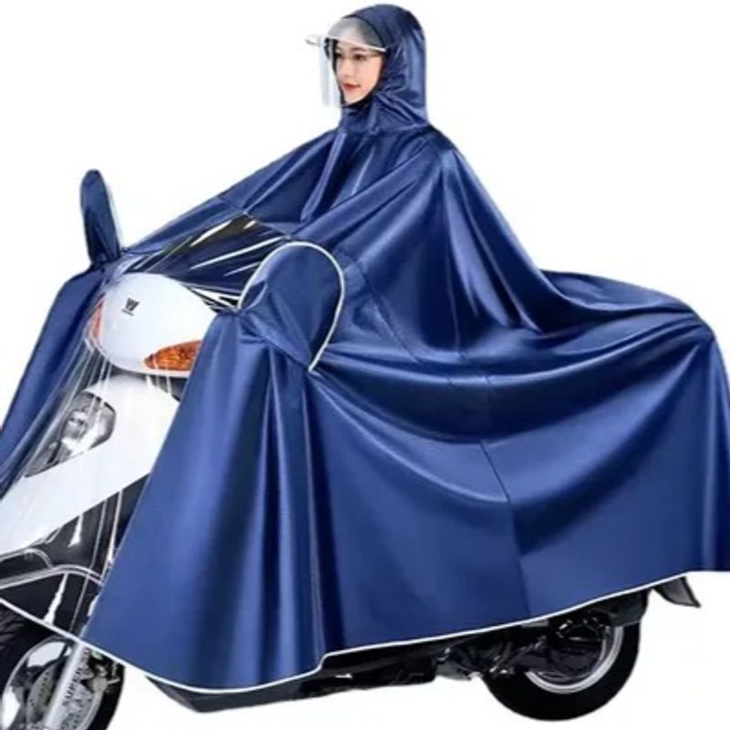GENERICO - PONCHO IMPERMEABLE MOTO CICLISTA LLUVIA CAPA ENTERIZO