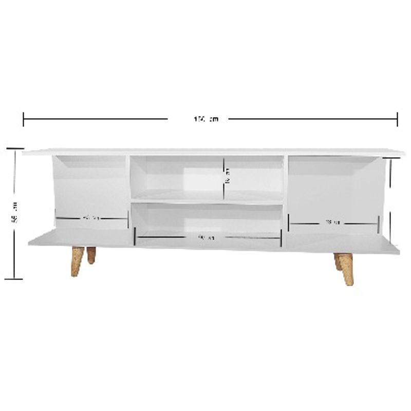 DKO DESIGN - Mesa Para Tv 65 Tony 40x150x30cm Blanca