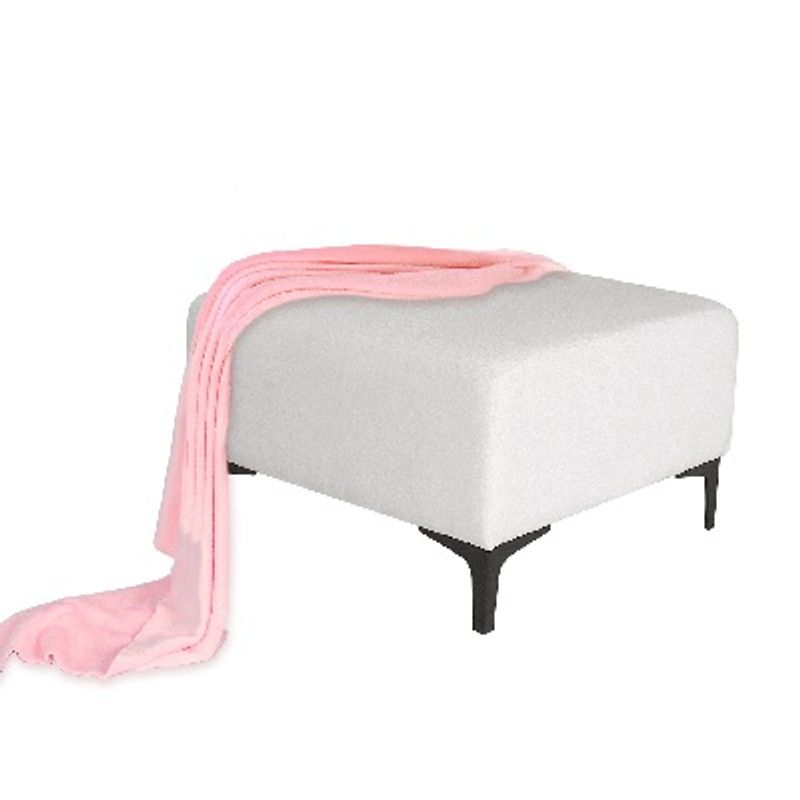 DKO DESIGN - Puff Grande tipo Otoman Cuadrado 43X60X60 Ovejo Blanco