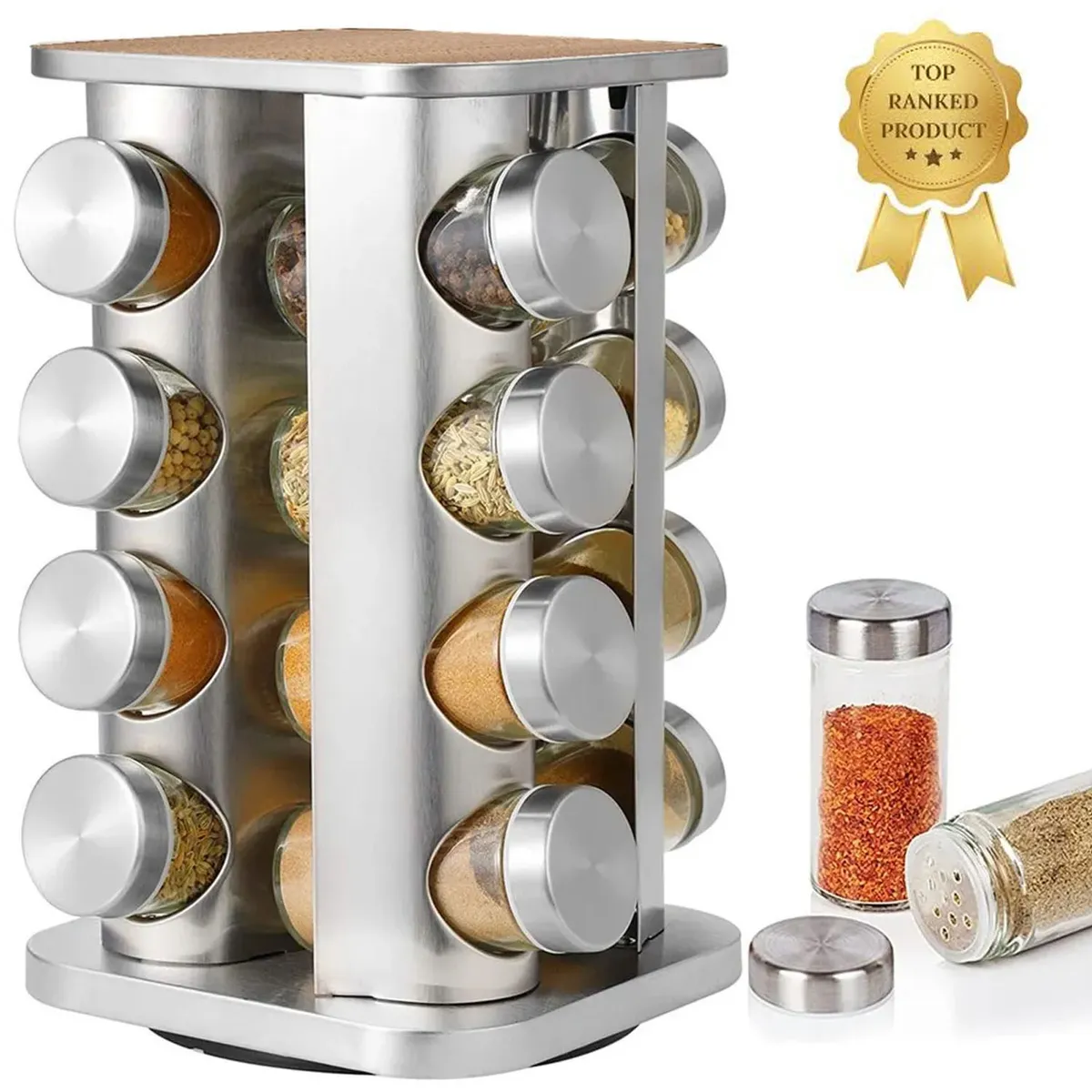 ONE PIXEL - Condimentero Giratorio Para Especias Organizador Cocina X16 PCS