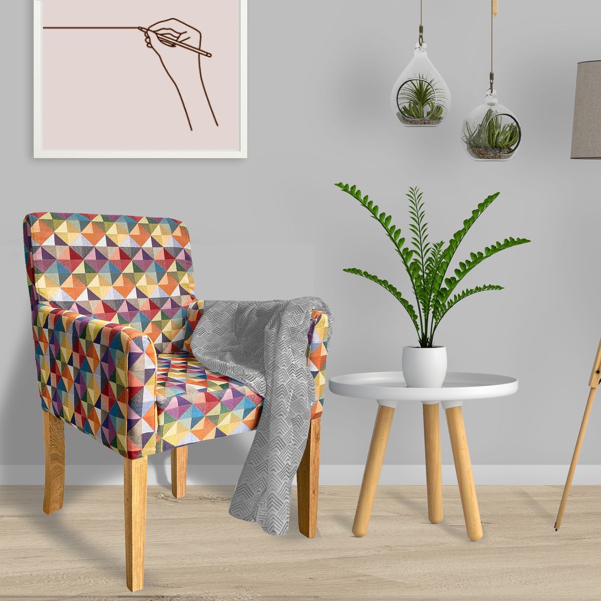 DKO DESIGN - Poltrona Gobelino Colors 88x59x55