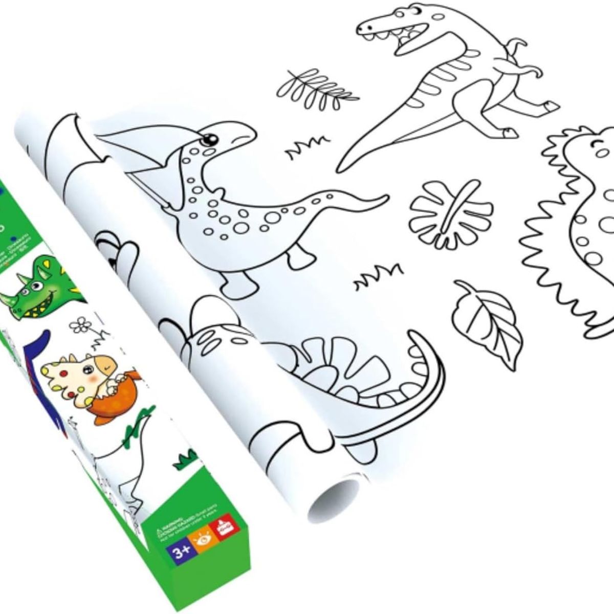 JUGANDO Y EDUCANDO - Rollo Gigante Para Colorear Diseño Dinosaurios Para Niños