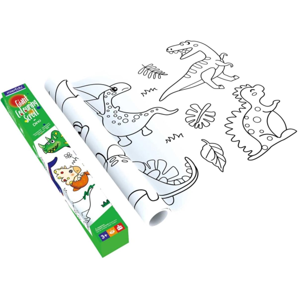 JUGANDO Y EDUCANDO - Rollo Gigante Para Colorear Diseño Dinosaurios Para Niños