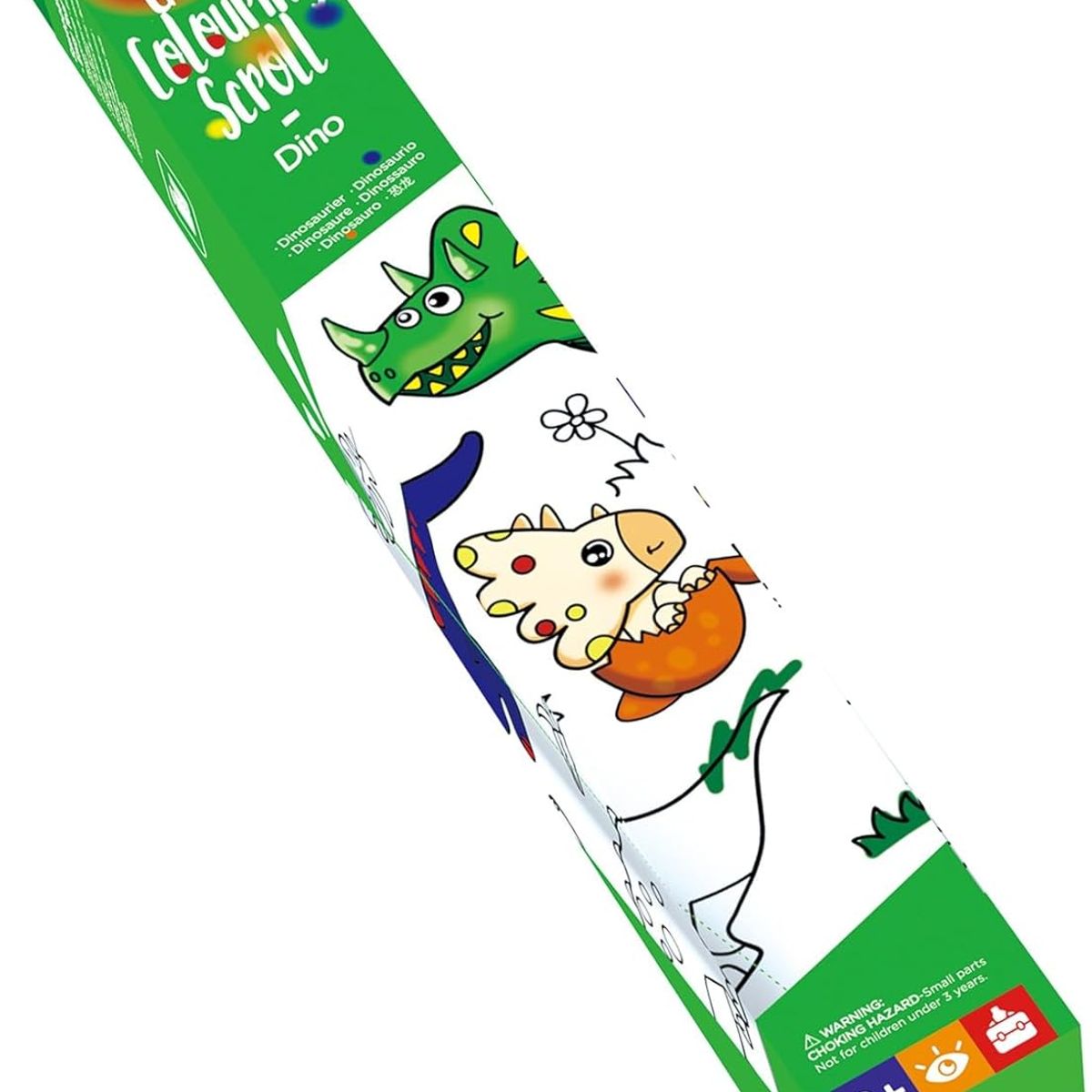 JUGANDO Y EDUCANDO - Rollo Gigante Para Colorear Diseño Dinosaurios Para Niños