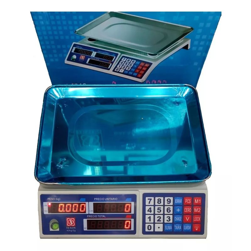 GENERICO - Bascula Electrónica Balanza Digital Gramera 40 Kg