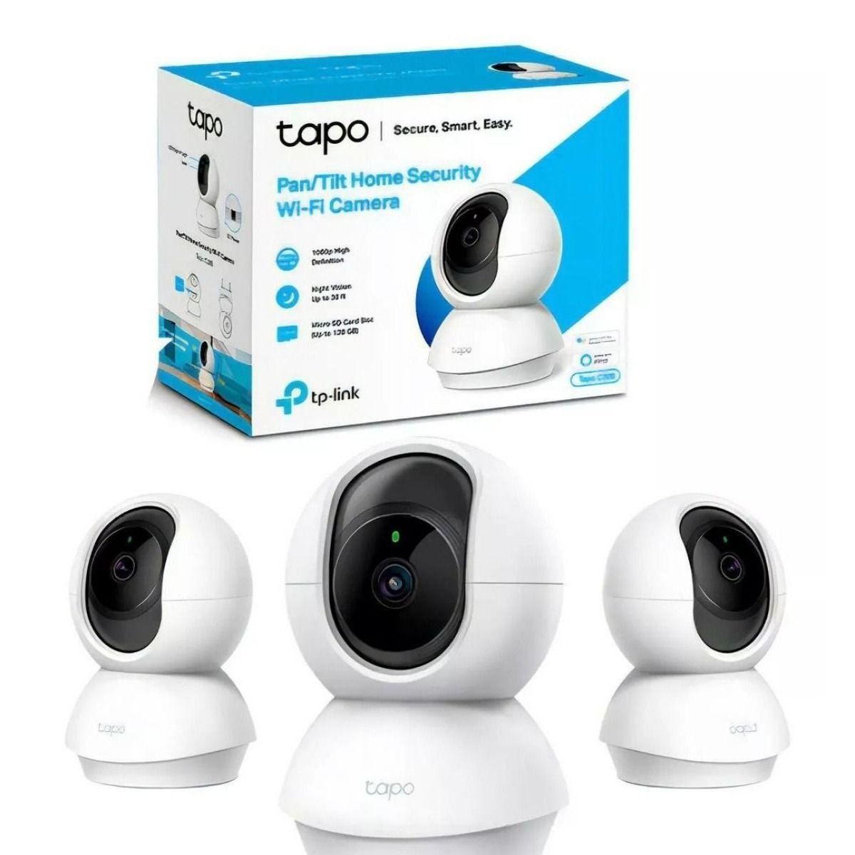 TP LINK - Combo 3 Cámaras seguridad Tp Link WIFI 2mp 1080p Tapo C200
