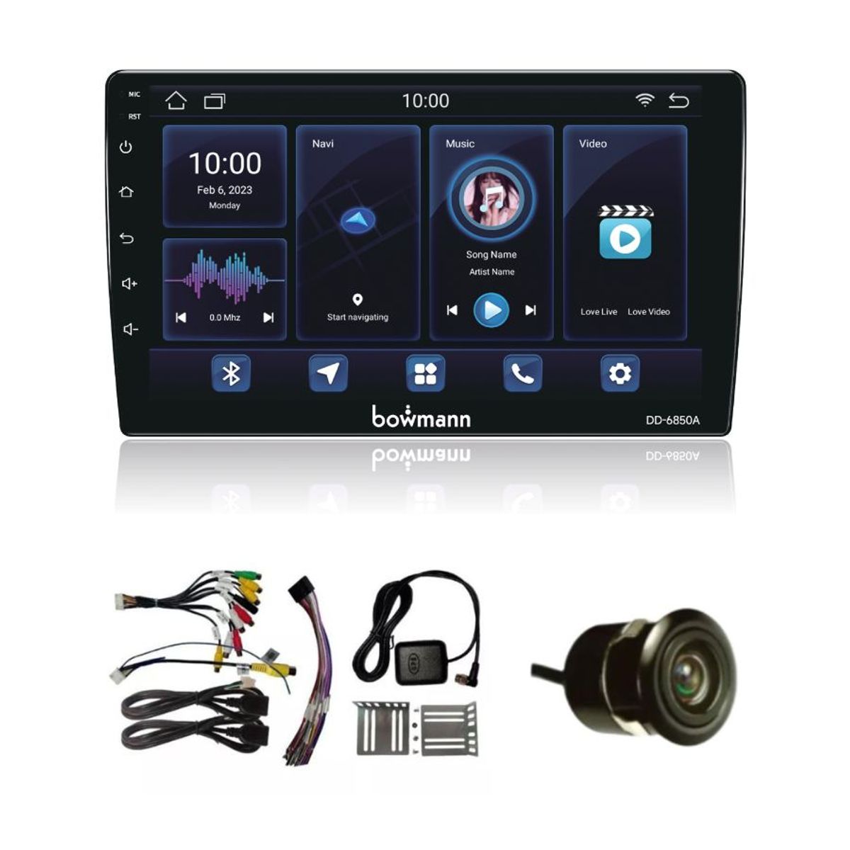 BOWMANN - Radio Carro Android Auto Carplay 9 2+32Gb Android Bluetooth WiFi GPS