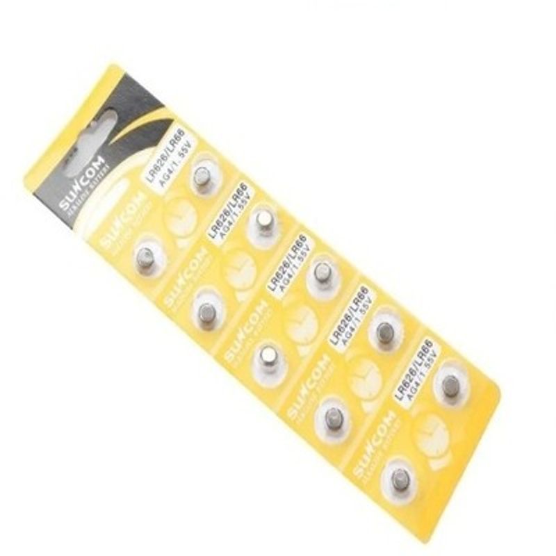 GENERICO - 10 Baterías Pilas Ag4/377-lr626-lr66 1.55v