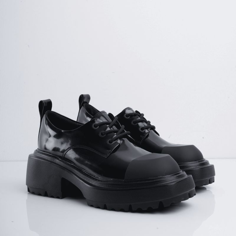 CALZADO ADRENALINA - Zapatos negros de cordón con puntera mate freeman