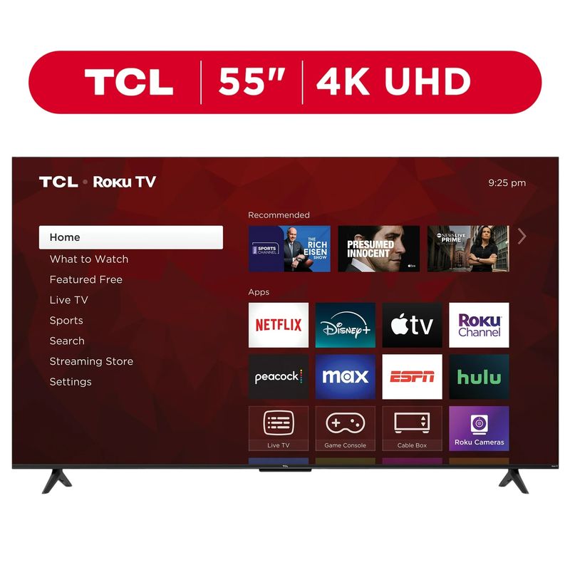 TCL - TCL 55” Clase S4 55S451 4K UHD HDR Smart TV con Roku TV