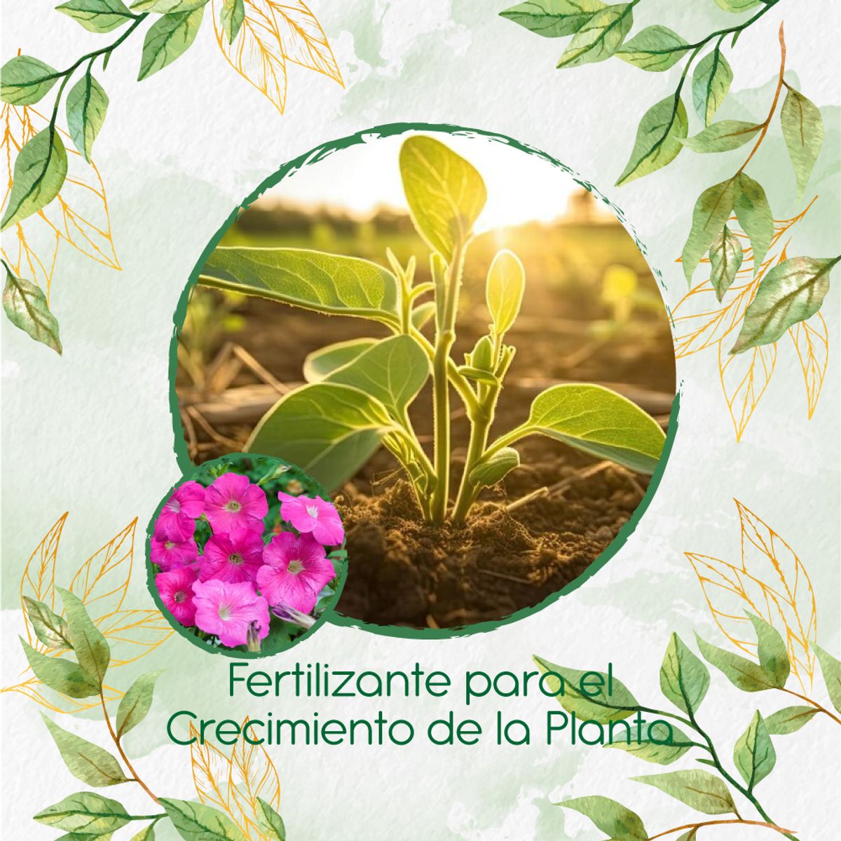 GENERICO - Fertilizante Para El Crecimiento De Flor Petunia Rosa