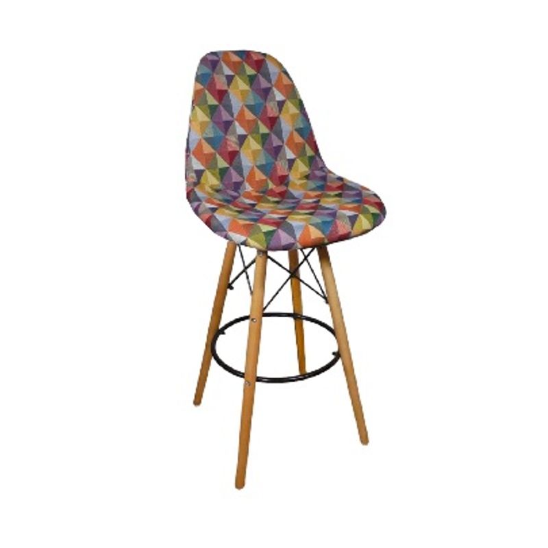 DKO DESIGN - Silla Bar Eames 110x46x39 Tapizada Gobelino Colors