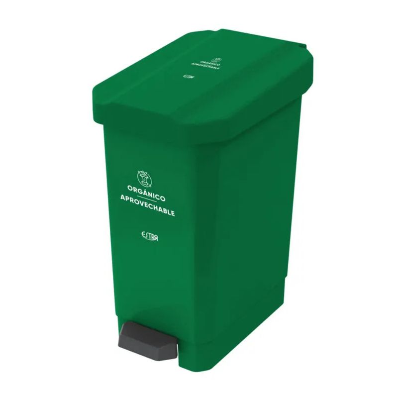 ESTRA - Caneca Pedal 22L Verde Estra Orgánico Aprovechable 4-1042661