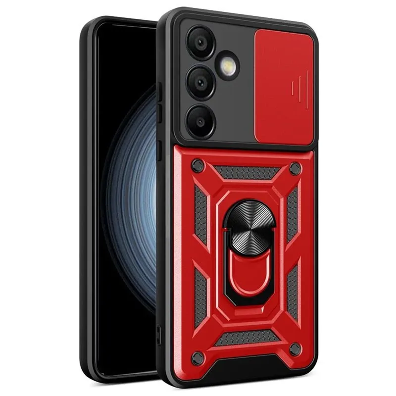 GENERICO - Funda Estuche Case Slider Compatible Con Samsung A36 5G Rojo