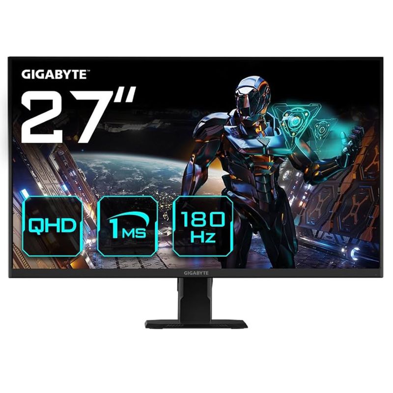 GIGABYTE - Monitor Gigabyte GS27QA IPS 27” Qhd 180Hz 1ms Negro