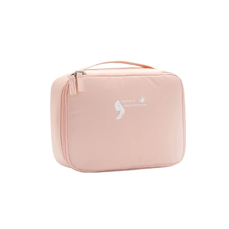 GENERICO - NECESER COSMETIQUERA VIAJE IMPERMEABLE ORGANIZADOR-ROSA
