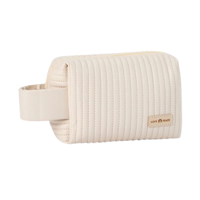 GENERICO - ORGANIZADOR CARTUCHERA COSMETIQUERA MAQUILLAJE NECESER-BEIGE