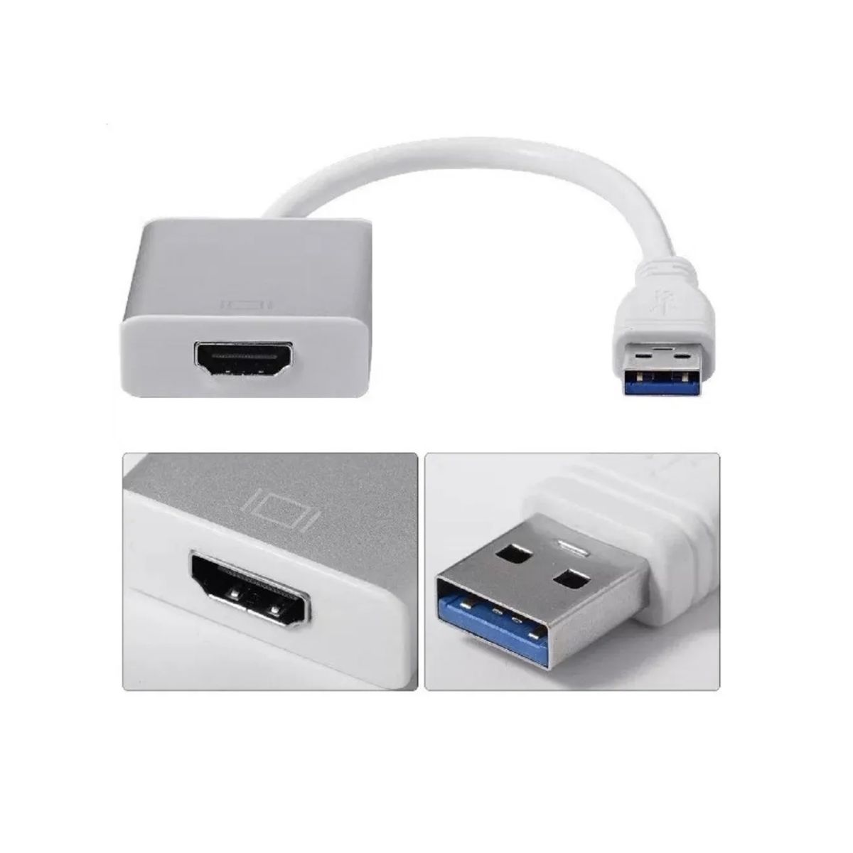 GENERICO - Adaptador Convertidor Usb 3.0 A Hdmi Full Hd 1080