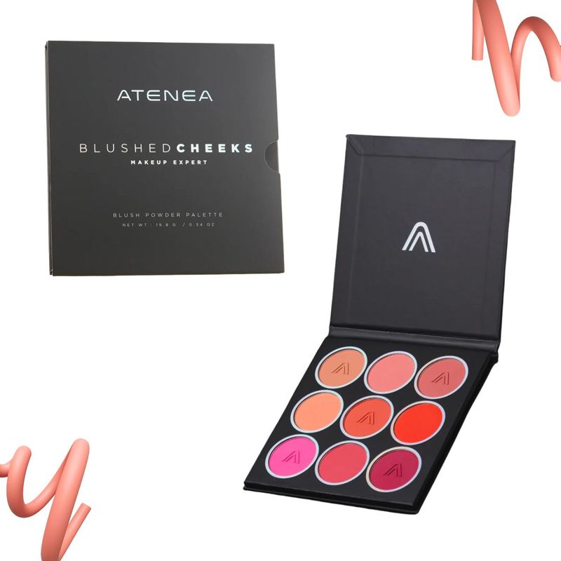GENERICO - Paleta de Rubores Blushed Cheeks 9 Tonos que Despiertan tu Belleza