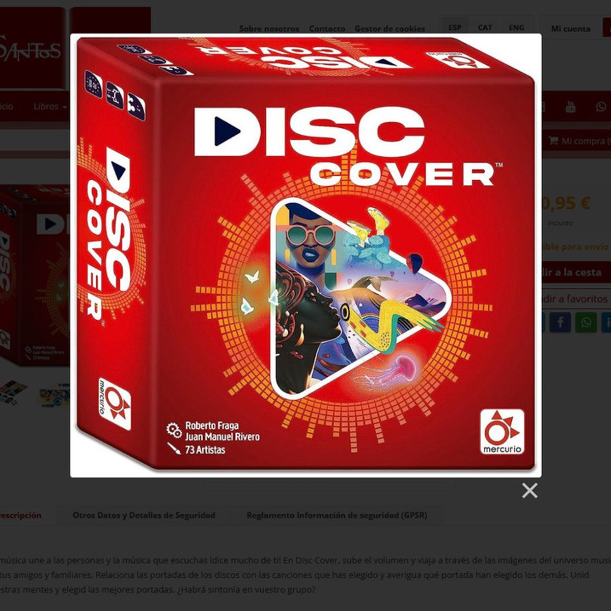 MERCURY - Disc Cover Juego De Mesa Español