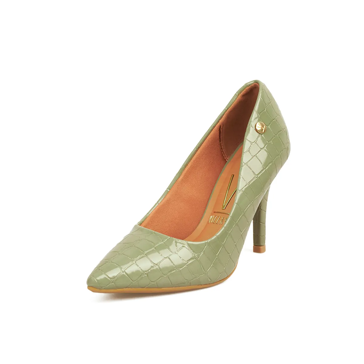 VIZZANO - STILETTO VERNIZ CROCO VERDE VIZZANO