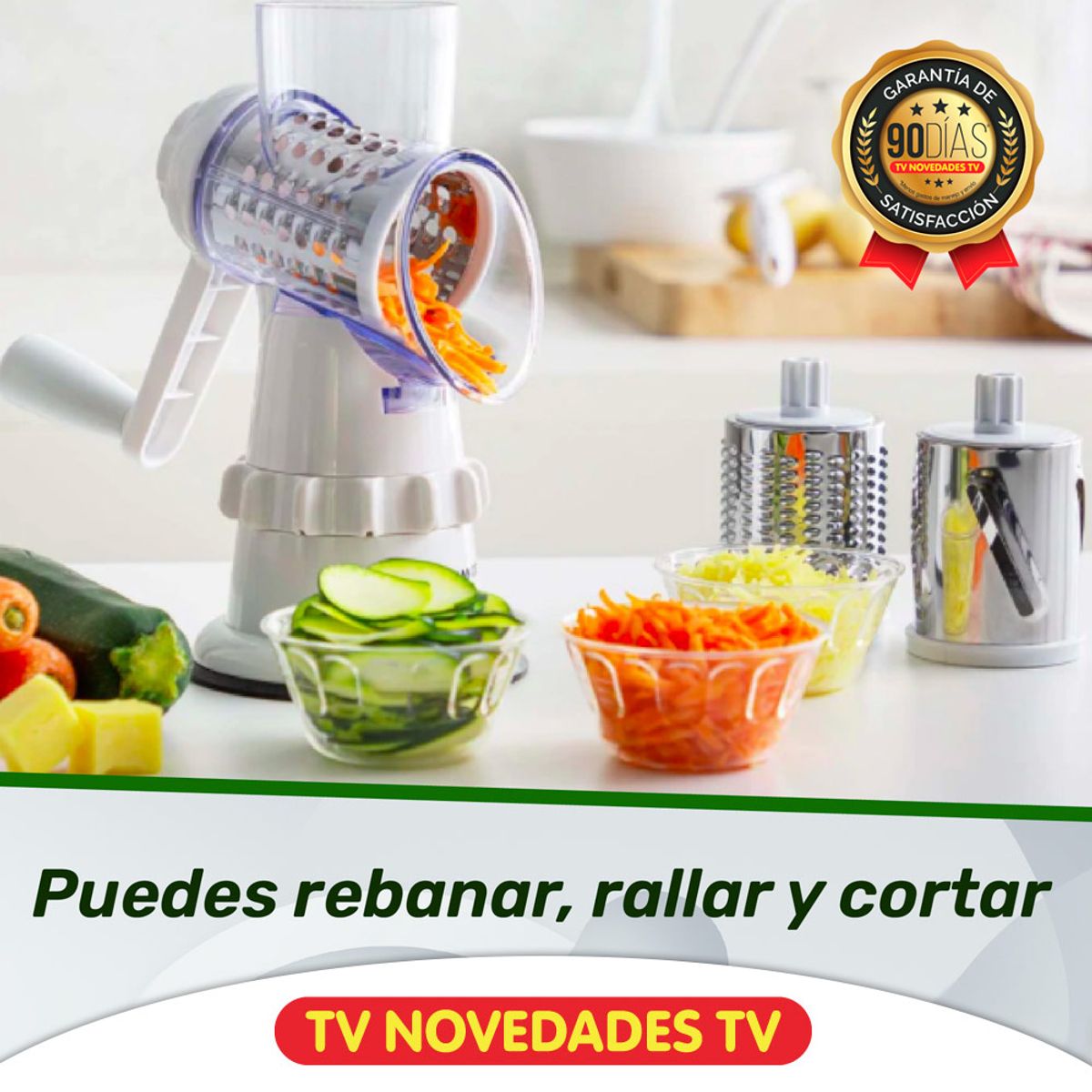 TV NOVEDADES - Rebanar Picar Y Rallar + Pelador Incluido Sumo Slicer