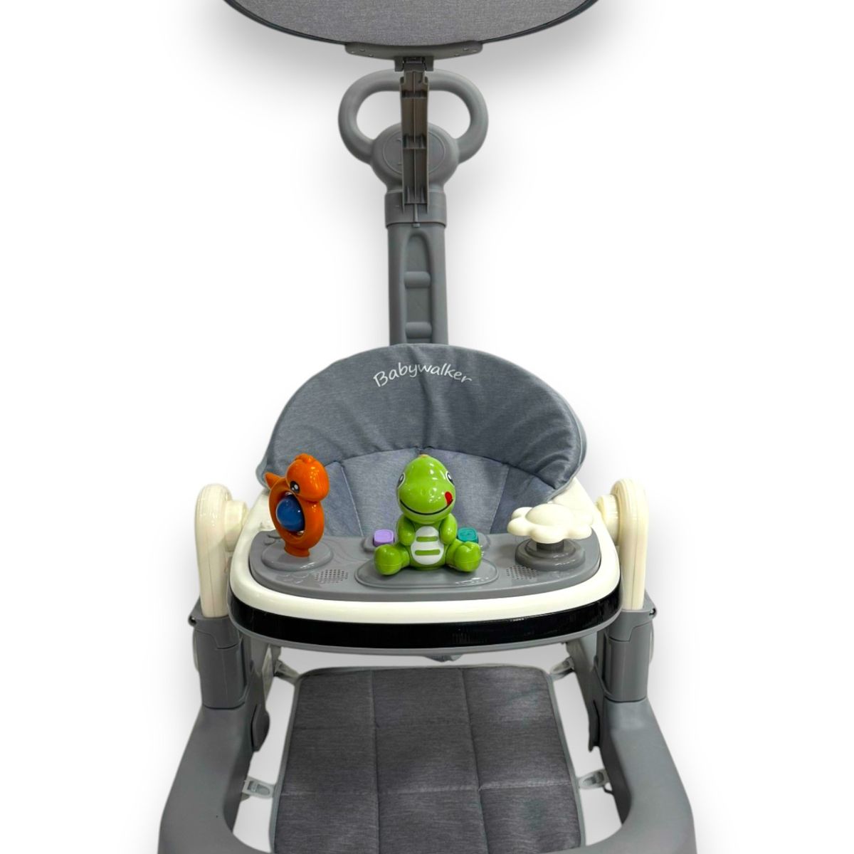 KIDSHOP - Caminador Musical Bebe Guia Tapete Dinosaurio Gris 344B