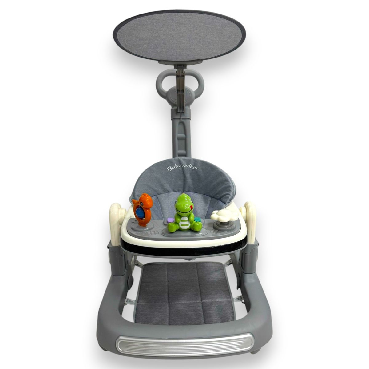 KIDSHOP - Caminador Musical Bebe Guia Tapete Dinosaurio Gris 344B