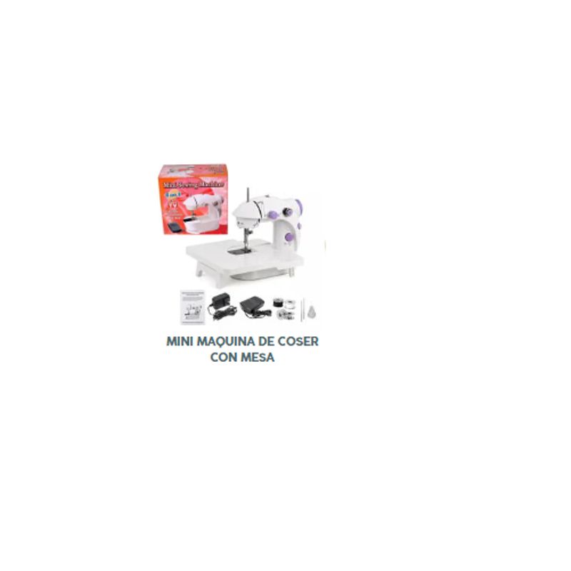 GENERICO - MINI MAQUINA DE COSER CON MESA