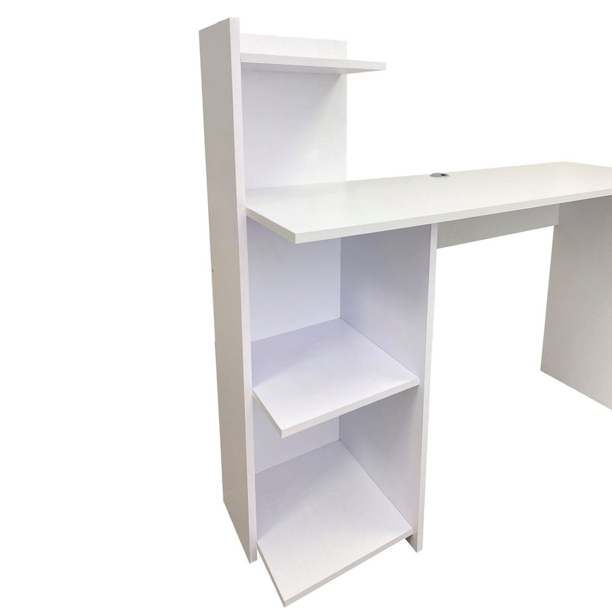 DKO DESIGN - Escritorio-Biblioteca Moderno King 120x120x45 cm Blanco