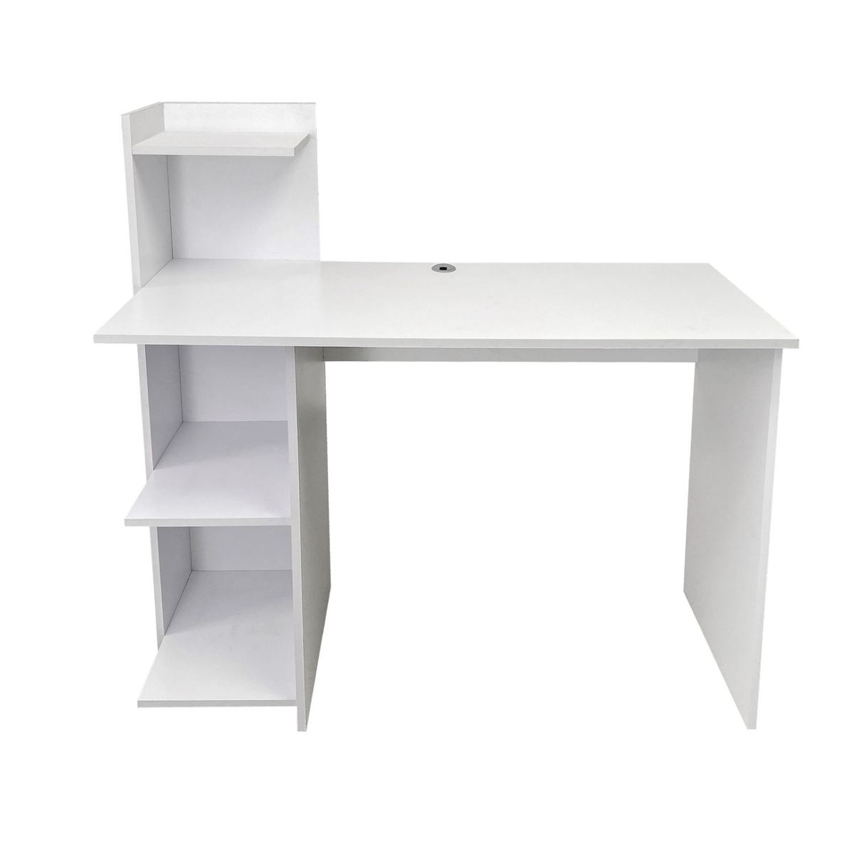 DKO DESIGN - Escritorio-Biblioteca Moderno King 120x120x45 cm Blanco