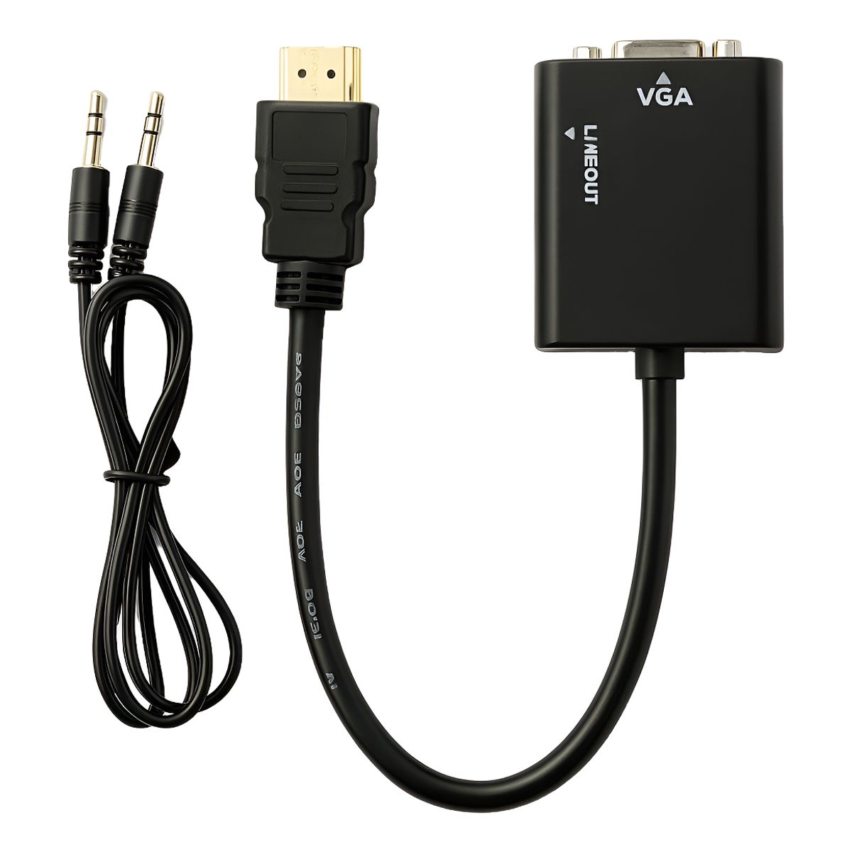 GENERICO - Convertidor Hdmi A Vga + Cable De Audio 3.5