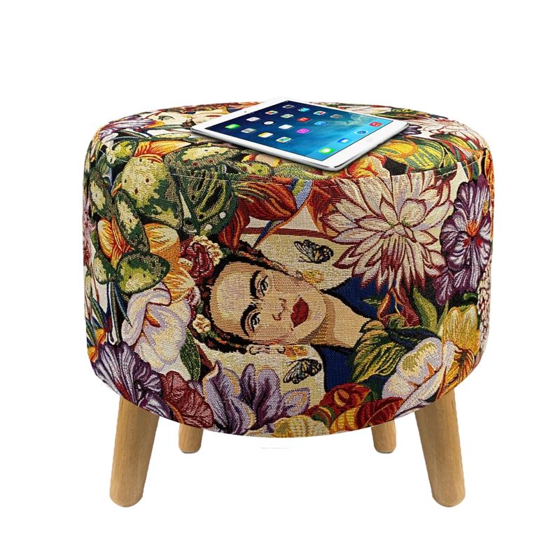 DKO DESIGN - Puff Redondo Cuatro Patas40x40x40 Frida