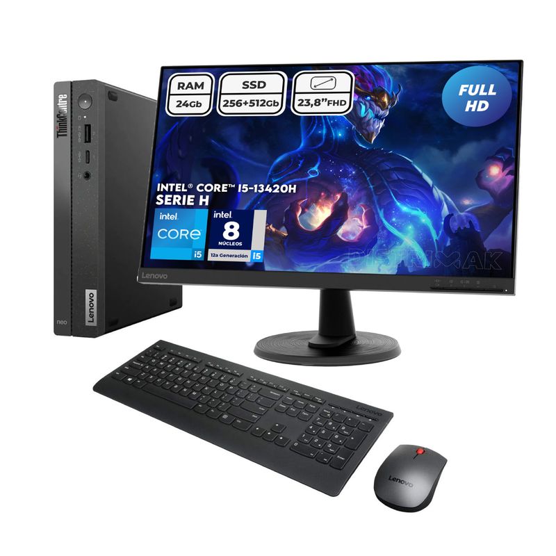 LENOVO - Computador Thinkcentre I5 13420h Ram 24gb Ssd 750gb Tiny