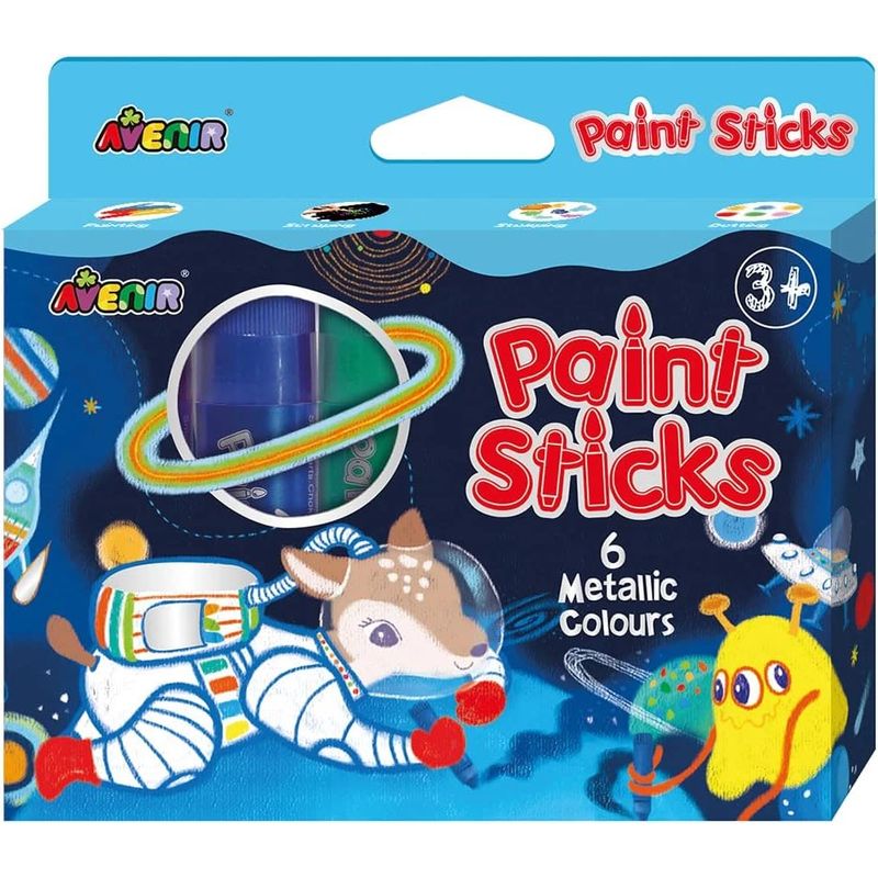 JUGANDO Y EDUCANDO - Set Marcadores De Pintura Lavables Colores Metálicos Niños