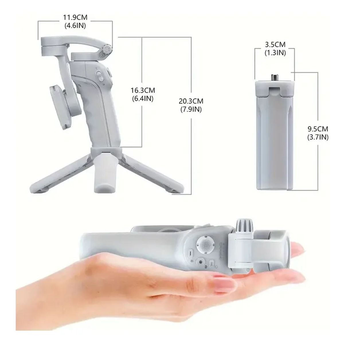 GIMBAL HEAD - Estabilizador De Cardán De 3 Ejes Para Teléfono Gimbal