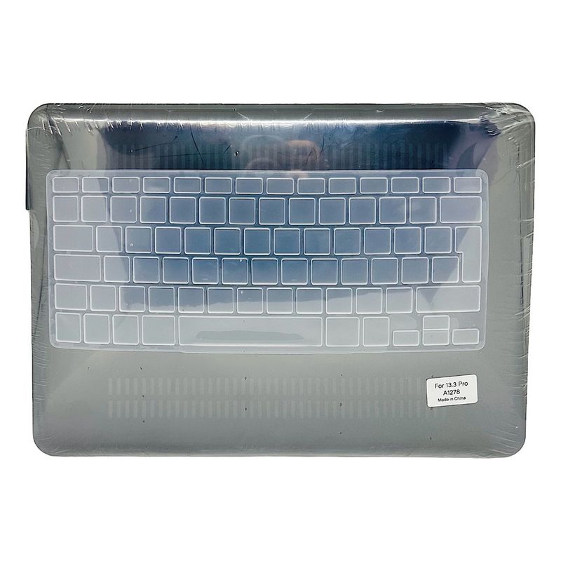 GENERICO - Carcasa Case Para Mac Pro 13 A1278 Protector Teclado Español Negro