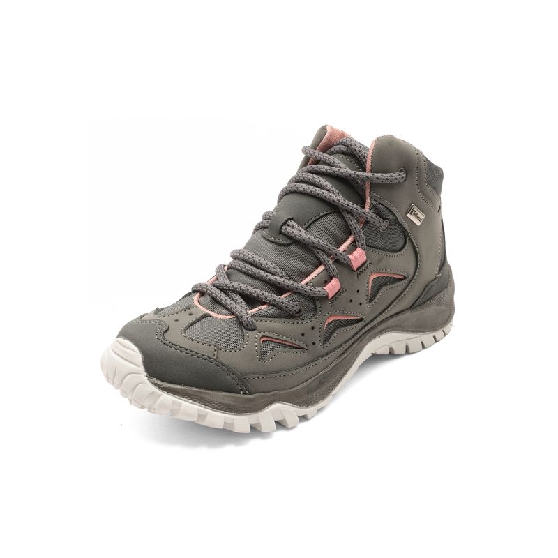 TELLENZI - Bota Outdoor Mujer Gris-Rosa tellenzi 2502
