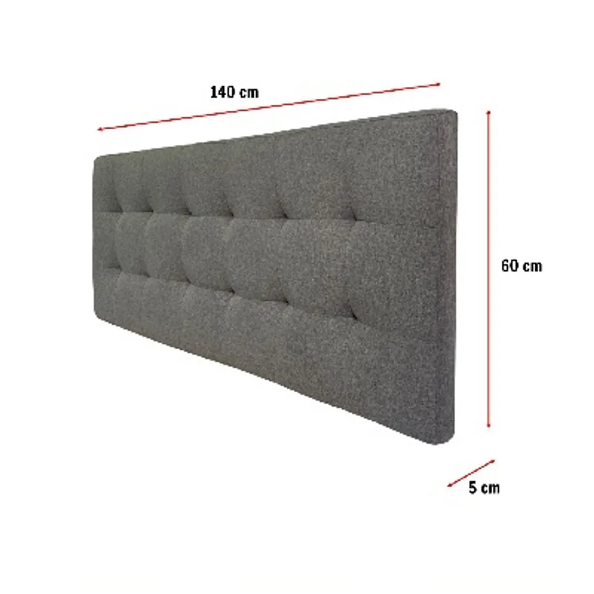 DKO DESIGN - Cabecero Para Cama Doble + Set Mesas De Noche Flotantes