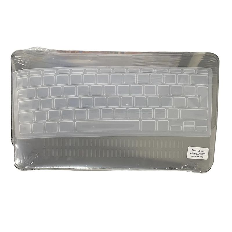 GENERICO - Carcasa Case Para Mac Air 11 A1465 Protector Teclado Español Gris