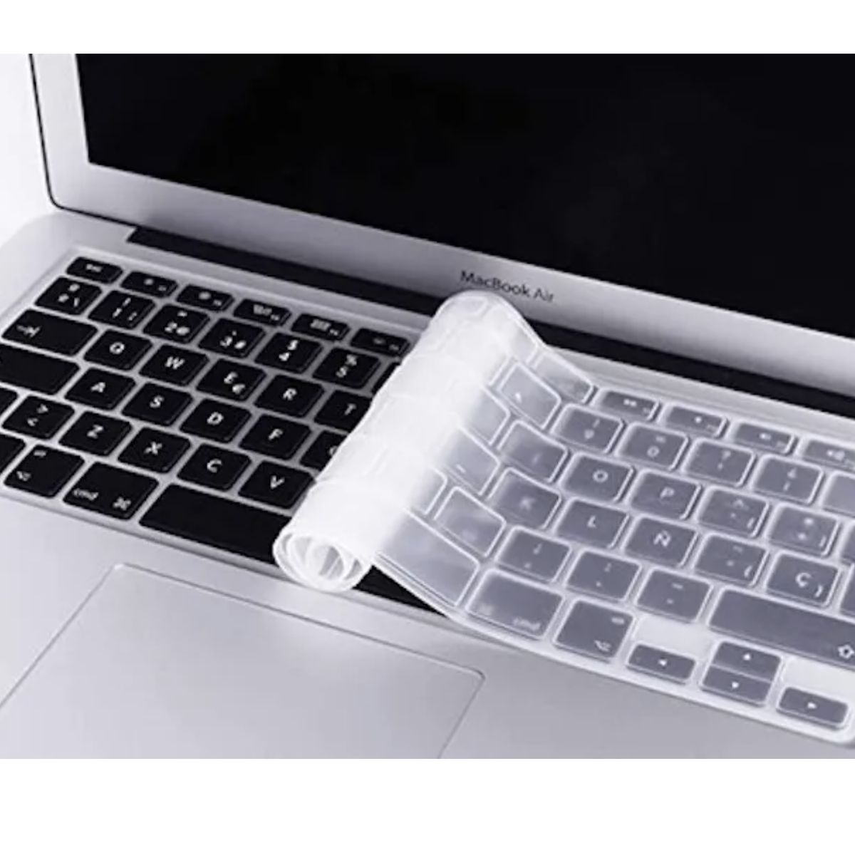 GENERICO - Carcasa / Case + Protector Teclado Macbook Air 11 Español Azul Claro